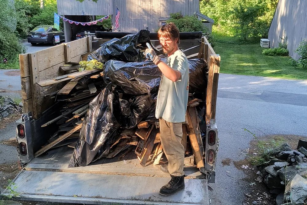 DrouCo crew loading a full truck on the job